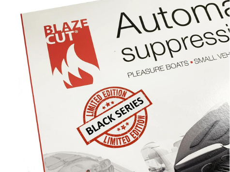 【BLAZECUT(ブレイズカット)】 自動消火システム 「T400E」 ブラックエディション 長さ/約4.0m