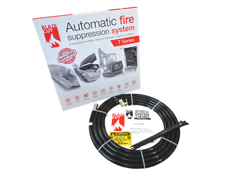 【BLAZECUT(ブレイズカット)】 自動消火システム 「T400E」 ブラックエディション 長さ/約4.0m