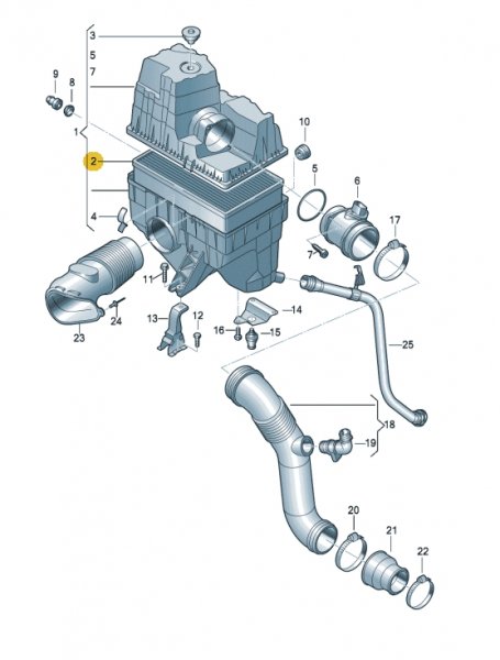 CARIPAR エアエレメント(エアフィルター)T5/T6(03~19年)