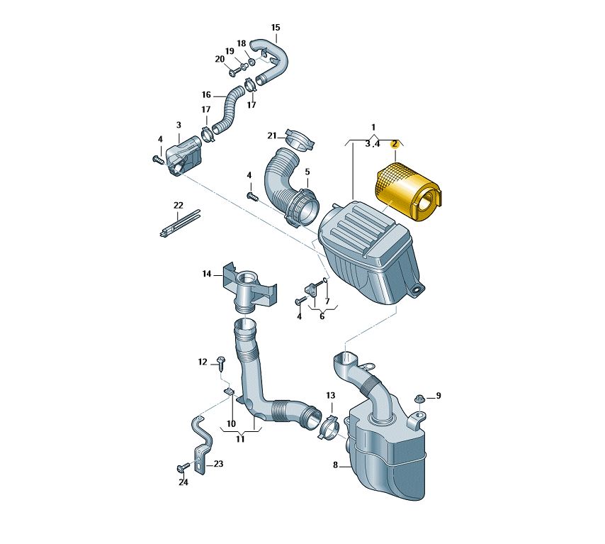 エアフィルター Golf（04～16年）