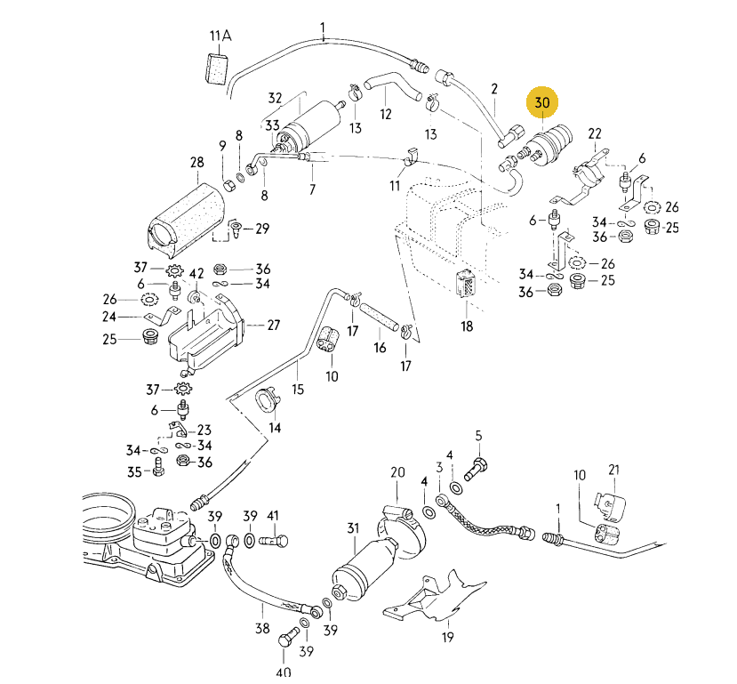 BOSCH フューエルアキュームレーター Golf Cabriolet(ゴルフカブリオレ)（80～93年）