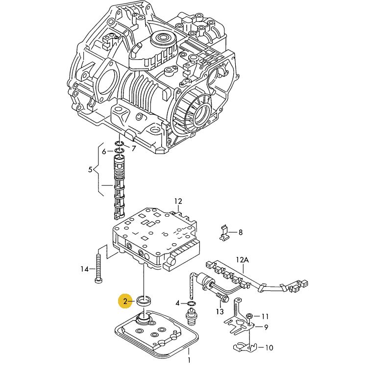 【純正品】 ATオイル　ストレーナーガスケット Golf（95～98年）