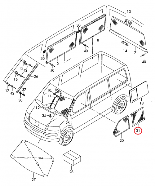 【純正品】 スライドガラス メッシュスクリーン T5/T6