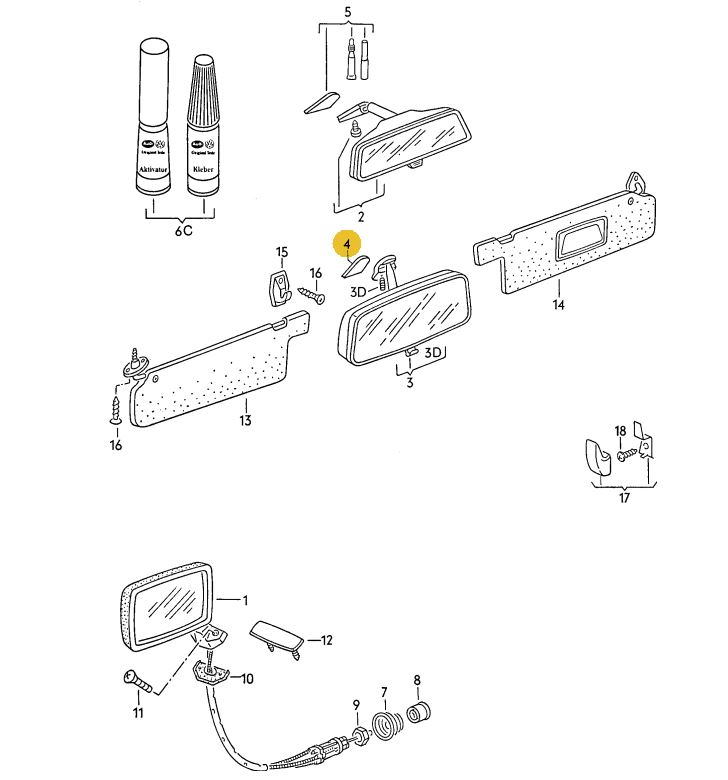 純正品】 エアベント（エアコン吹き出し口）センター Golf（79