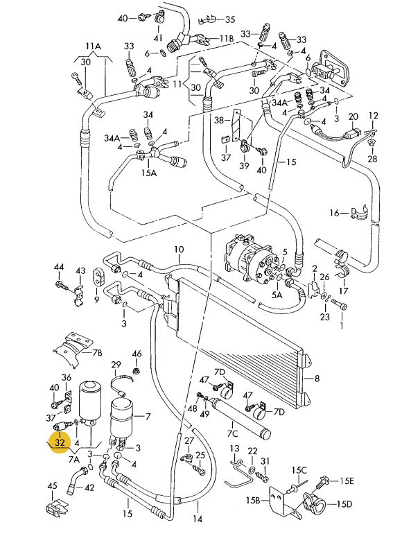 エアコンプレッシャースイッチ T4 VANAGON(ヴァナゴン) | VWパーツ/VW