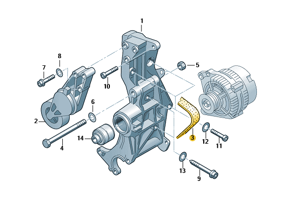 【訳あり】 CONTITECH Vベルト Passat(パサート)（00～09年）