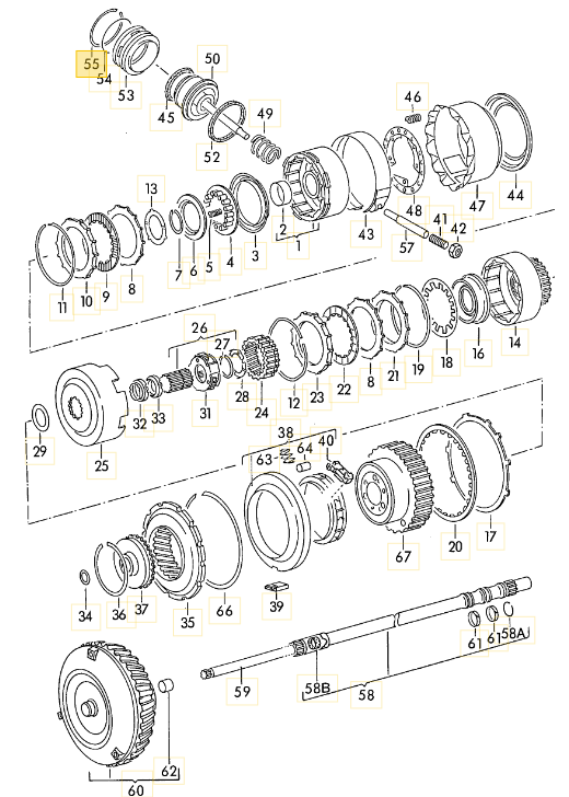【純正品】 ATオーリング T3 VANAGON(ヴァナゴン)（80～92年）