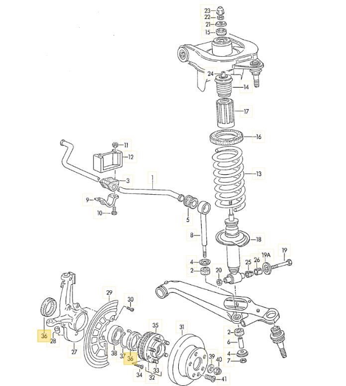 フロントハブシール 「シンクロ用」 T3 VANAGON(ヴァナゴン)