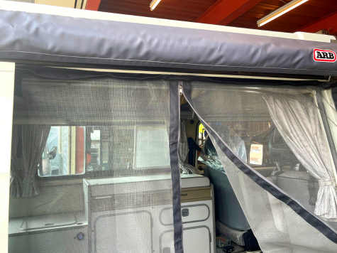 ASIA CAMPER スライドドア用マグネット式モスキートネット 「右側」 T3 