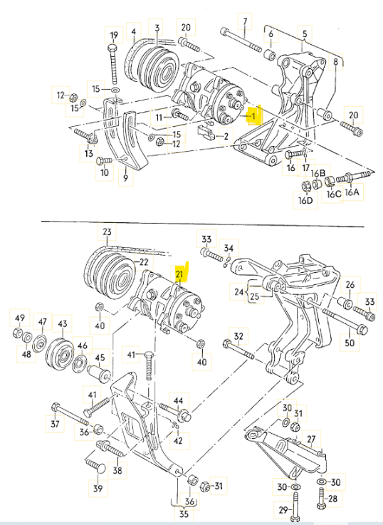 エアコンコンプレッサー GOLF2 / A1C