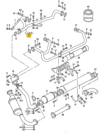 エキゾーストマニホールド 「フロント側」 T3 VANAGON(ヴァナゴン)（86～92年）