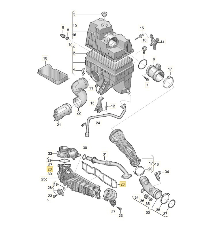 【純正品】 サクションパイプガスケット T6/T6.1