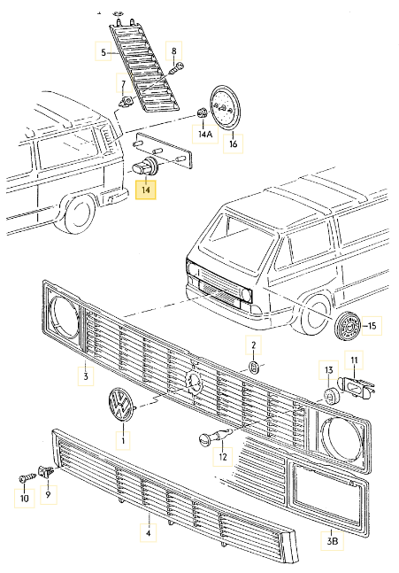 【純正品】 グロメット T3/T4 VANAGON(ヴァナゴン)等