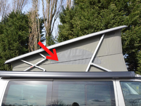 ポップアップテント収納バンジーロープ WESTFALIA/CALIFORNIA等