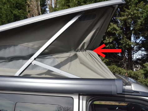 ポップアップテント収納バンジーロープ WESTFALIA/CALIFORNIA等