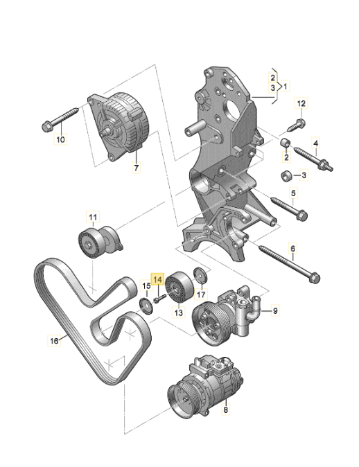 【純正品】ボルト M8X45 T5/T6（2005年～2016年）