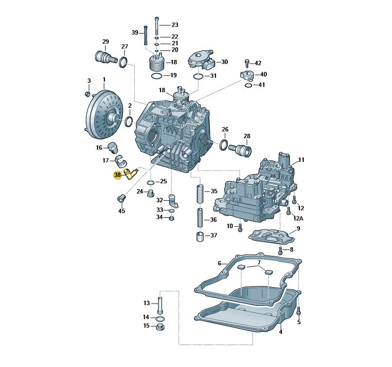 【純正品】 ATオイルフィラーパイプ Golf (04~14年)