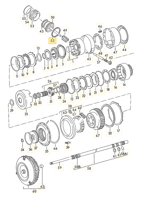 【純正品】 ATピストンオーリング  T3 VANAGON(ヴァナゴン)（80～92年）