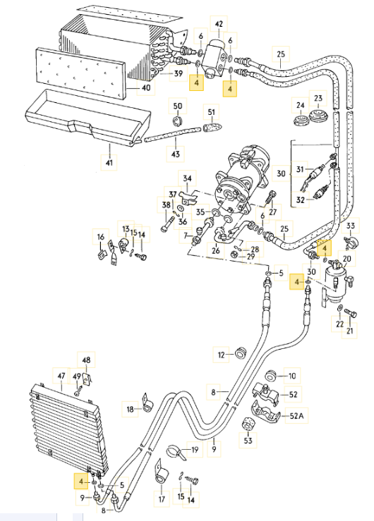 【純正品】エアコンオーリング T3 VANAGON(ヴァナゴン)（85～92年）