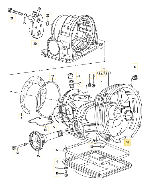 DPH ATトルクコンバーターオイルシール T3 VANAGON(ヴァナゴン)（80～92年）