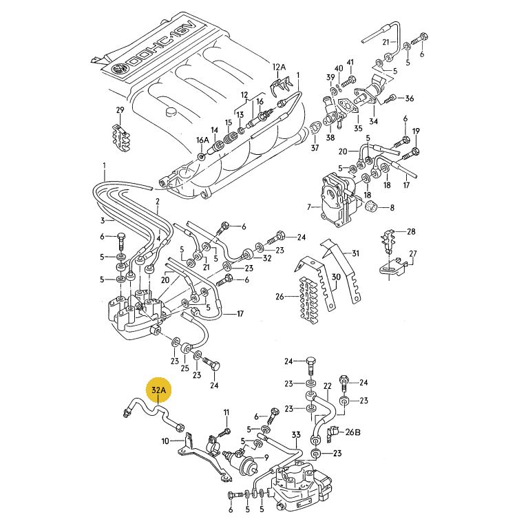 【純正品】 フューエルパイプ Golf（84～92年）