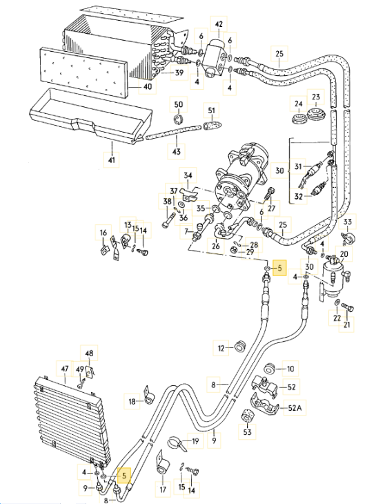 【純正品】エアコンオーリング T3 VANAGON(ヴァナゴン)（85～92年）