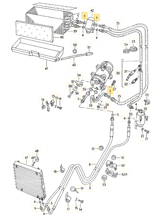 【純正品】エアコンオーリング T3 VANAGON(ヴァナゴン)（85～92年）