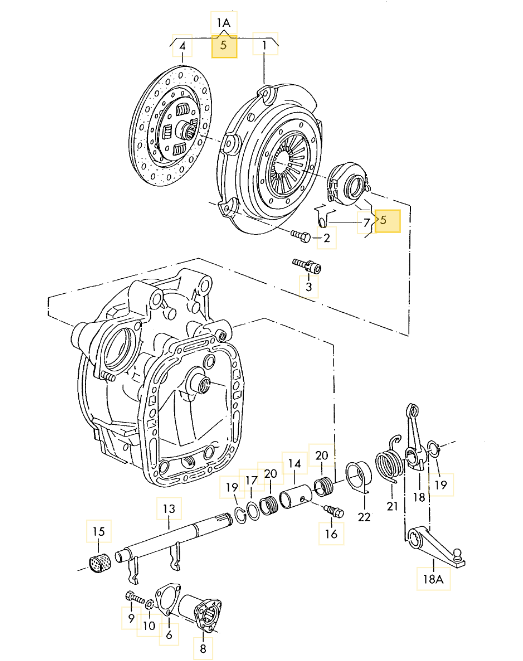 SACHS クラッチレリーズベアリング T3 VANAGON(ヴァナゴン)（68～92年）