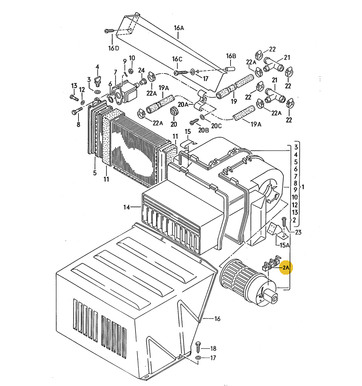 純正品】 リアブロアモーターレジスター T3/T4 VANAGON(ヴァナゴン