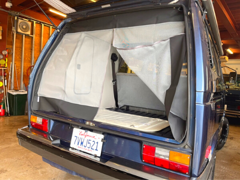 リアゲート用モスキートネット 「ジッパー付き」 T3 VANAGON(ヴァナゴン)
