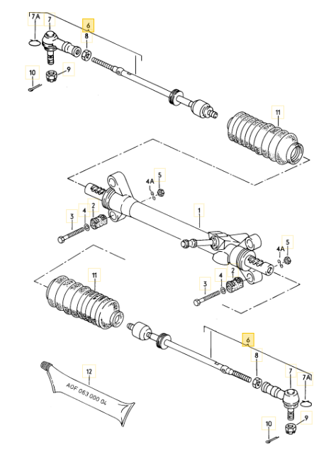 MEYLE タイロッド(エンド無し) T3 VANAGON(ヴァナゴン) (80~92年)