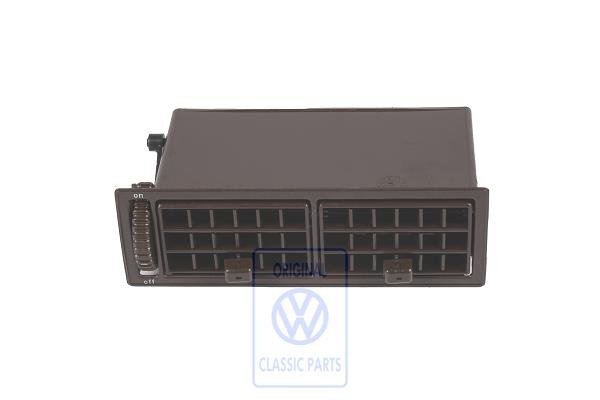 フォルクスワーゲン　ゴルフカブリオ　エアコンセンター吹き出し口 mk-1 VW Classic】 エアベント（エアコン吹き出し口）センター 「ブラウン