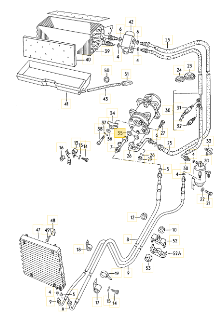 エアコンオーリング T3 VANAGON(ヴァナゴン)（85～92年）