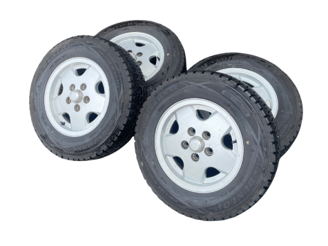 【中古品タイヤ⑦】純正アルミホイール 「4本セット/スタッドレスタイヤ付き」195/70R14 91Q T3 VANAGON(ヴァナゴン)