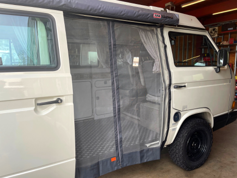 ASIA CAMPER スライドドア用マグネット式モスキートネット 「両ドア対応」 T4 VANAGON(ヴァナゴン)