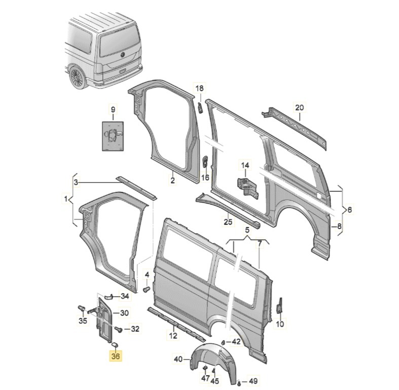 【純正品】 フューエルフィラーフラップ ストップキャップ T5/T6/T6.1