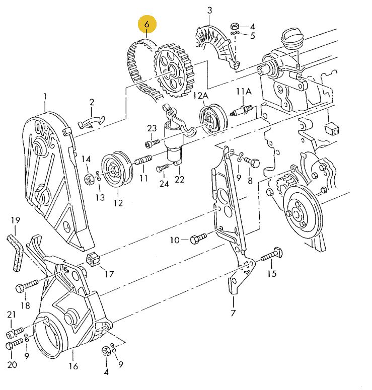 【訳あり】 HUTCHINSON タイミングベルト Golf(95~98年)