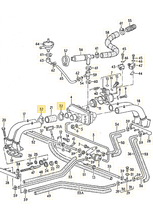 インテークマニホールドホースバンド T3 VANAGON（ヴァナゴン）