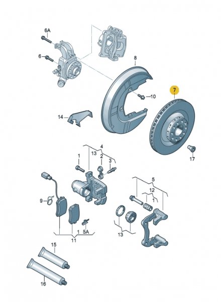 リアブレーキローター T5/T6/T6.1
