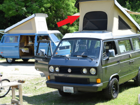 空冷 VW  typeⅡ　Westfaliaテント　中古 空冷 VW typeⅡWestfaliaテント中古