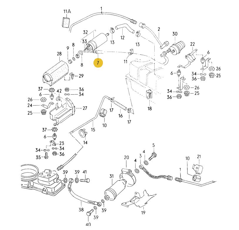 VEWIB フューエルパイプ Golf（77～93年）