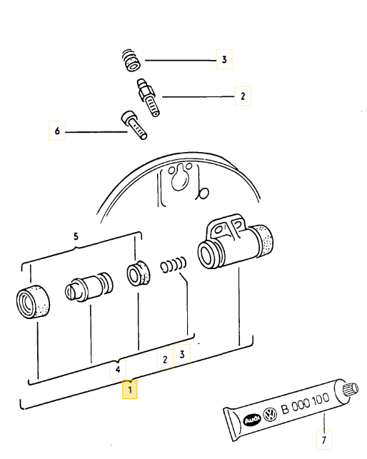 【取寄商品】リアホイールシリンダー golf(77~84年)