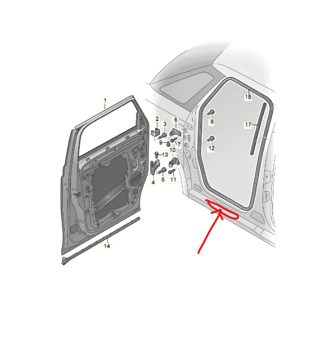 【取寄商品】フロントドアシルパネル左右 ブラック (2ピースセット) ID.BUZZ（2023～）