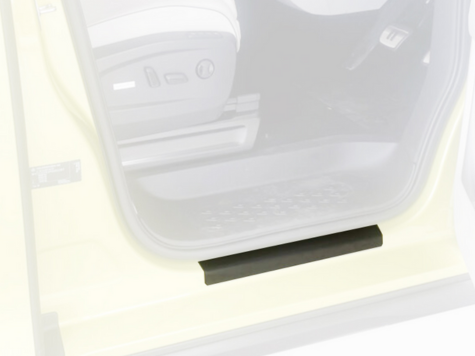 【取寄商品】THQ フロント・リアドアシルパネル左右マットブラック (4ピースセット) ID.BUZZ(2023~)