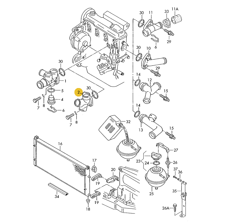 【純正品】 フロントフランジ T4 VANAGON(ヴァナゴン)（96～04年）