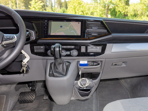 TIALO Phone Pocket フォーンポケット 「Leather Palladium」 T6.1 カリフォルニア/カラベルマルチバン/トランスポーター