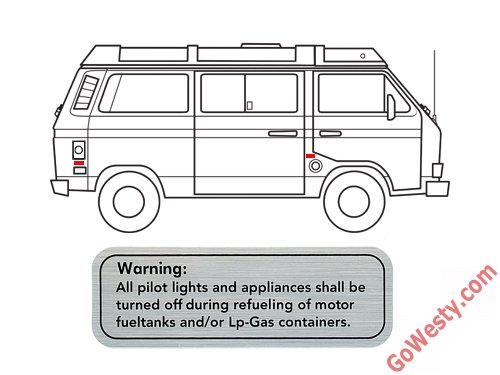 GOWESTY キャンパーラベルデカールセット