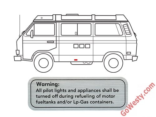 GOWESTY キャンパーラベルデカールセット