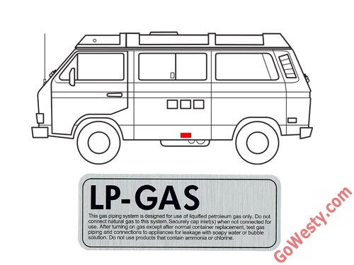 GOWESTY キャンパーラベルデカールセット