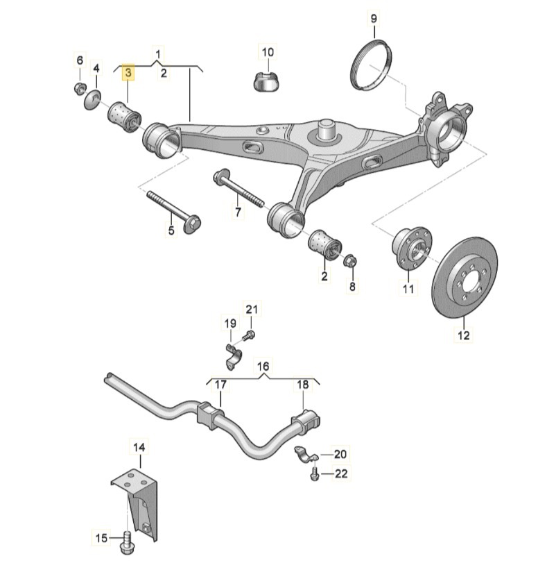 【純正品】 ボンドラバーマウント T5/T6/T6.1（03年～）